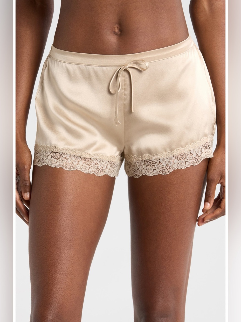 ETAM Milky Silk Pajama Shorts NWT medium